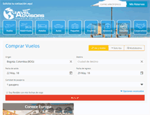 Tablet Screenshot of colombiantraveladvisors.com